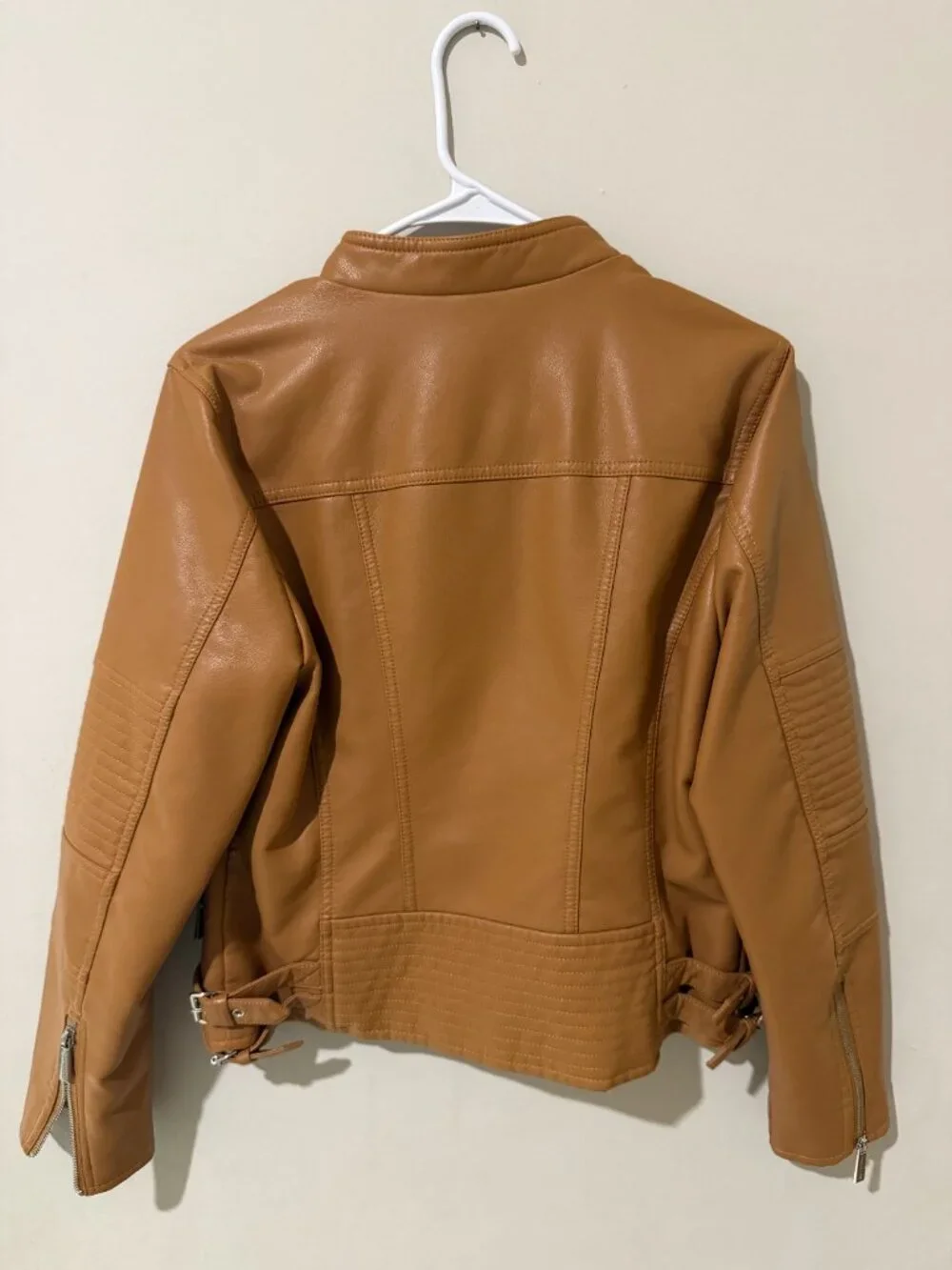 Michael Kors Women's Tan Camel Leather Jacket